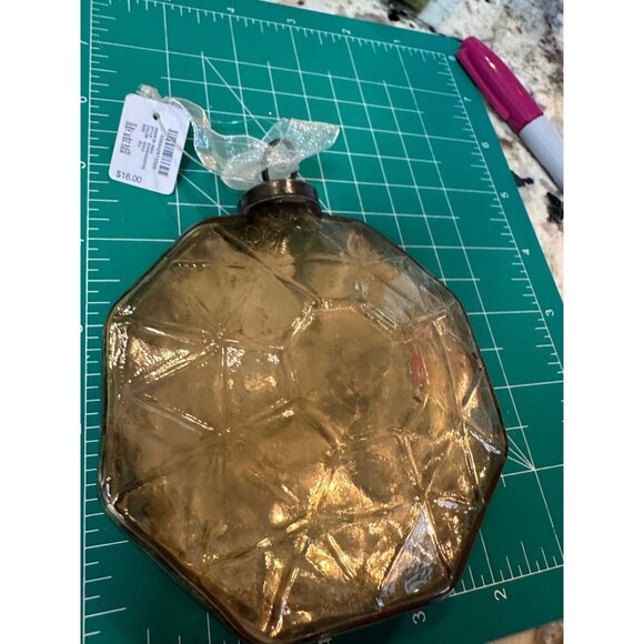 2 kugel style Trimsetter Christmas Maximus Mercury Glass Hexagon Jewel Ornament - Picture 10 of 11